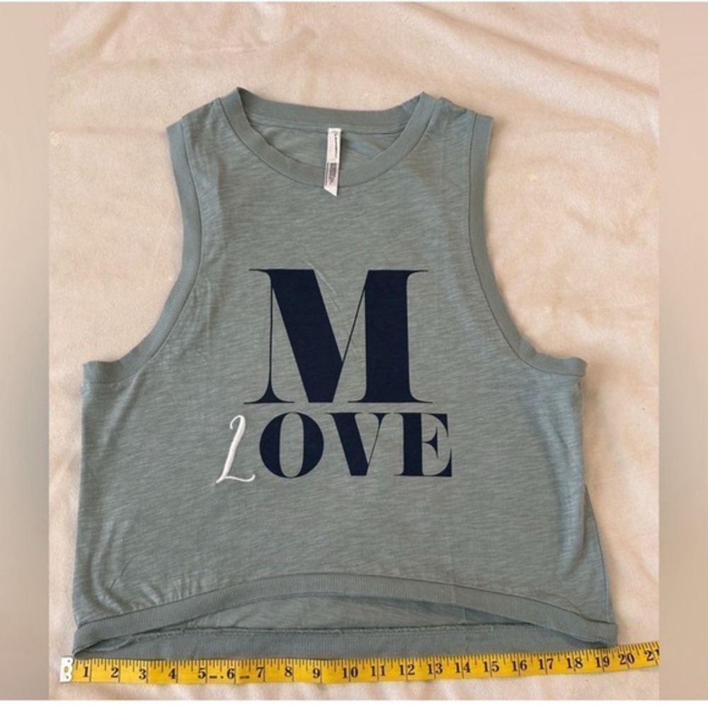 Free people Blue Sleeveless Top with 'Love' Print Size XS - Picture 9 of 9